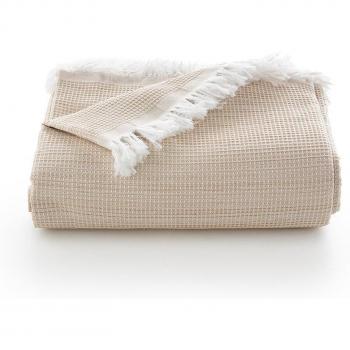 Colcha multiusos cama y sofa. Plaid foulard cubrecama mantas de sofa suave y transpirable algodón nido de abeja
