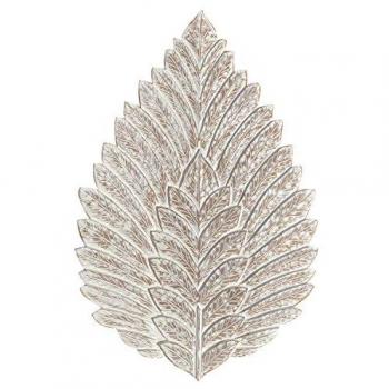 Adorno Pared Hoja Signes Grimalt - Placas de Madera Gris - 1 x 62 x 100 cm
