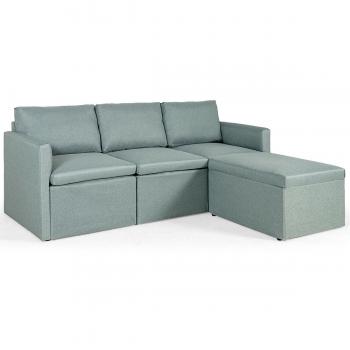 Convertible L-Shaped Sectional Sofa Couch with Reversible Chaise - Sectional Sofa GN