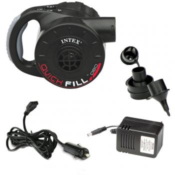 Intex - Bomba eléctrica enchufe 220-240v + adaptador coche
