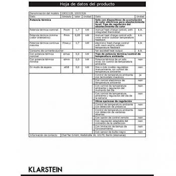 Klarstein St. Moritz - Chimenea eléctrica Virtual, Calefactor, Calefacción, Sistema Independiente de Calefactor, 1850W, 2 Niveles, Termostato, Libre de Fuego y Humo, Blanco