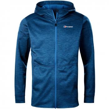 Berghaus hombres de Kamloops con capucha cremallera completa chaqueta de forro polar, hombre, color Dark Snorkel Blue Marl, tamaño S
