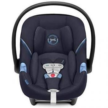 CYBEX Gold Portabebé Aton M i-Size, En contra de la marcha, Incluye SensorSafe, Para niños de 45 cm a 87 cm, Máximum 13 kg, Navy Blue