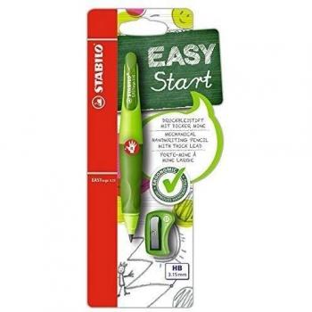 STABILO EASYergo START - Portaminas ergonómico - Cuerpo verde - Modelo para DIESTROS