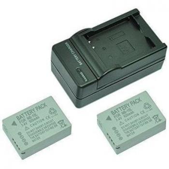 mondpalast@ 2X Reemplazo batería Li-ion type NB-10L NB10-L 920mAh + cargador para Canon Powershot G1 X G15 G16 SX40 HS SX50 HS SX60 HS G3 X Prosumer