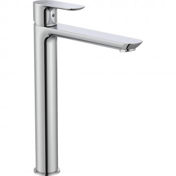 Grifo monomando super alto para lavabo Cala Roca cromado