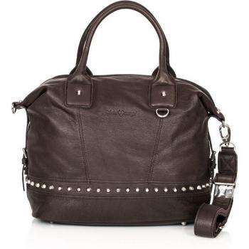 Schu(h)tzengel Paula Bolso de mano piel 35 cm indischbraun
