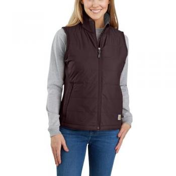Carhartt Women's 105984 Rain Defender Relaxed Fit Lightweight Insulated Vest - Red (XS)