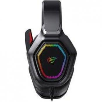 Auriculares Gaming Havit H659D 3D Surround RGB, color Negro, USB para Ordenador