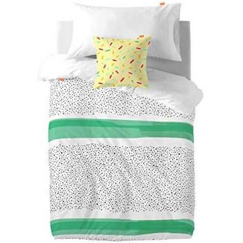 Juego de funda nórdica multicolor HappyFriday Blanc Kids 2 piezas para cama de 80 cm