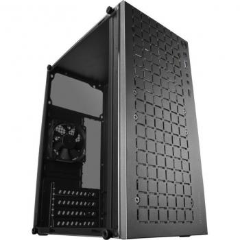 Mars Gaming MC-1000 Minitorre Gaming Compacta, USB 3.0, Ventana Lateral Completa, Frontal Metal Mesh, Sin Fuente de Alimentación, Negra