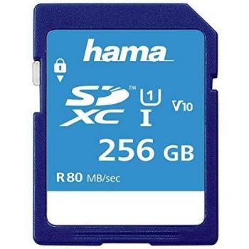 Hama Tarjeta SDXC 256 GB Clase 10 UHS-I 80 MB/s