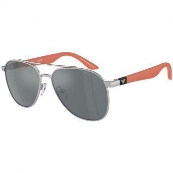 Emporio Armani EK2001 Kids 30456G Men's Sunglasses Silver Size 53