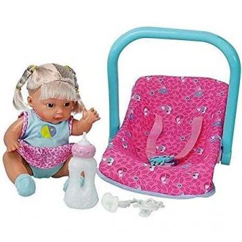 BigBuy Fun-S2402931 Muñeco Bebé Hamaca, 30 Cm, Multicolor
