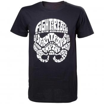 Star Wars Bio - Camiseta SW Tipografía Soldado M