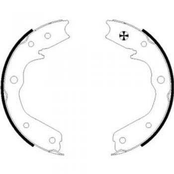 Zapata de freno de mano HELLA 8DA 355 050-511 para OPEL, HOLDEN, ISUZU y VAUXHALL