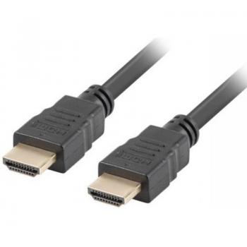Cable HDMI Lanberg CA-HDMI-11CC-0030-BK - Conectores Macho/Macho - Resolución hasta 3840*2160 30Hz con Canal Ethernet - 3 Metros - Negro