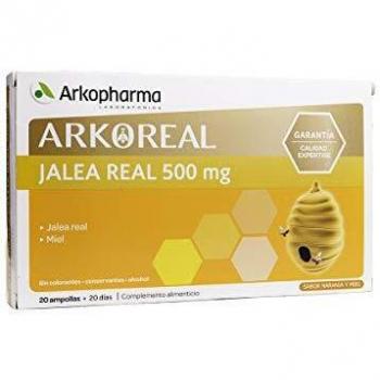 Arkoreal Junior Royal Jelly 500mg 20 Ampoules - Organic Fresh with Apple and Strawberry Flavor