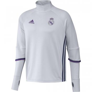 adidas Real Madrid Cf Trg Sudadera, Hombre, Blanco / Morado, L