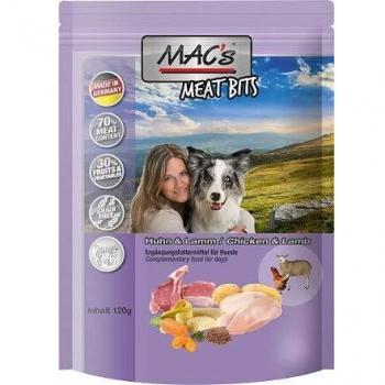MAC's Dog Meat Bits Snacks para Perros - Pollo y Cordero (120 g)