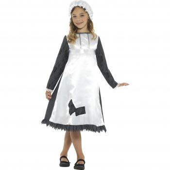 Disfraz de Sirvienta Victoriana para Niña - Smiffy's, Talla S