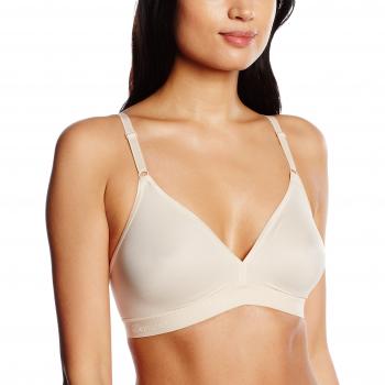 Sujetador Triumph 'Microfun' color nude y blanco