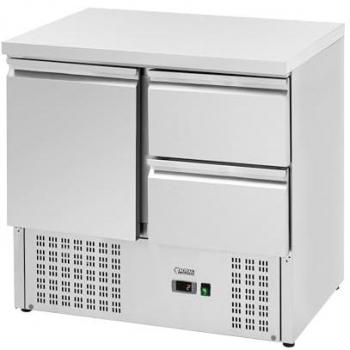 Mesa refrigerada 230 L - 2 x GN 1/2 + compartimento - 90 x 70 cm - Royal Catering