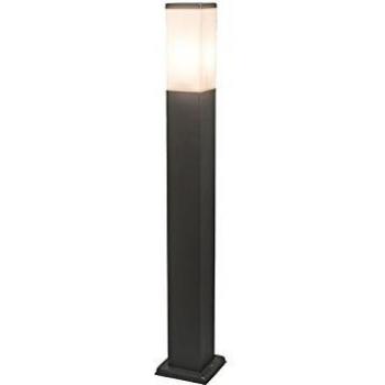Farola de exterior moderna gris oscuro con opalino 80 cm IP44 - Malios