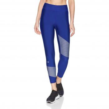 Under Armour HG Armour Graphic Ankle Crop Leggings Capri, Mujer, Azul