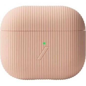 Funda Curve de Silicona para AirPods 3 - Rosa con Textura Rayada