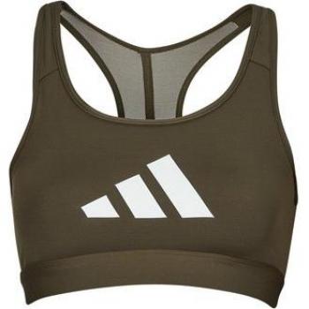 Adidas Powerreact Big Logo Sports Bra Shadow Olive S8/10