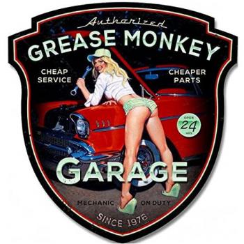 Placa de pared en metal garage Signes Grimalt 38x40 cm