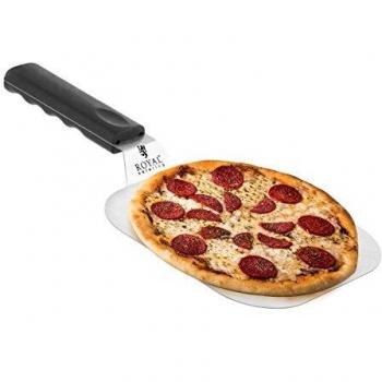 Pala para pizza de acero inoxidable - 38 cm con mango de plástico