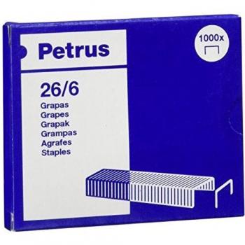 PETRUS 55710 - Grapas Cobreadas de Oficina 26/6