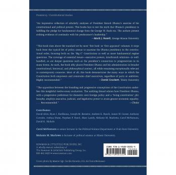 The Obama Presidency in the Constitutional Order: An Analytical Overview