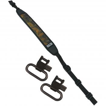 Savage Island Cabestrillo con Respaldo de Neopreno para Rifle Arma de Aire Comprimido Escopeta + Eslabones