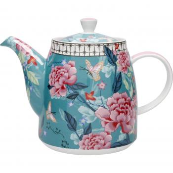 Tetera Campana con Infusor para Té Suelto - 1 L, Verde Azulado