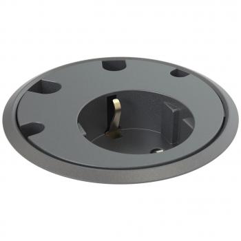 Powerdot Satellite PD11 - Enchufe regulable en altura, 1x CEE 7/4, color negro