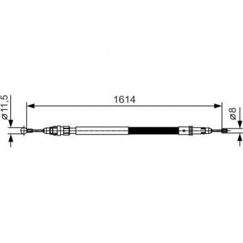 Cable de freno de mano BOSCH 1 987 482 007