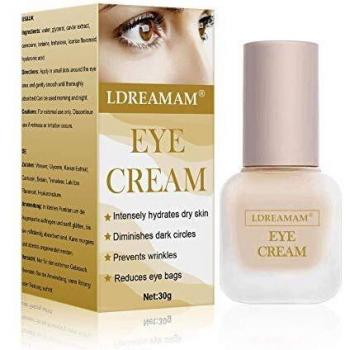 Crema De Ojos - Vegano, Cruelty-Free, Orgánico - Mejor Natural Antienvejecimiento Crema Tratamiento Contorno de Ojos Para Ojeras, Bolsas y Arrugas