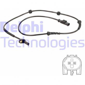 Sensor ABS DELPHI SS20634 - Sensor de revoluciones de la rueda, compatible con sistemas de frenos antibloqueo (ABS), alta precisión en la medición, diseño duradero y resistente a condiciones adversas, fácil instalación