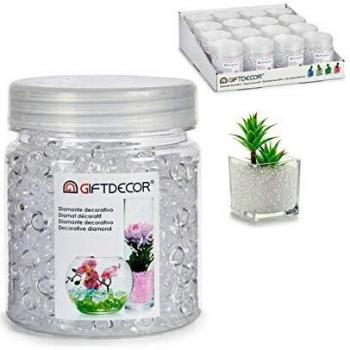 Piedras Decorativas Transparentes en Caja de Plástico 6,5 x 8 x 6,5 cm