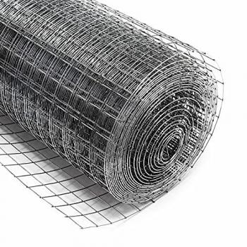 Malla de Alambre Cuadrada 19x19mm, Rollo 25m, Altura 50cm, Acero Galvanizado para Gallineros y Cierres