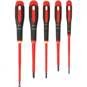 Bahco Ergo VDE Insulated Screwdriver Set, 5 Piece