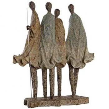 Figura Decorativa Africana Resina Multicolor (33,5 x 14,5 x 41 cm)