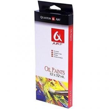Juego de aceite Pinturas en 12 colores 12 ml tubos surtidos para artista Art Craft