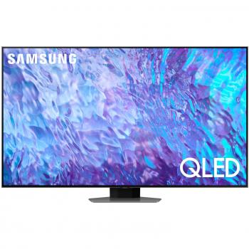 Samsung Series 8 QE75Q80CATXXH Televisor QLED de 75 con resolución 4K Ultra HD, Smart TV Wifi integrado en color Carbono y Plata