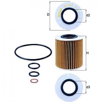 Mahle Filter OX166/1D Filtro De Aceite