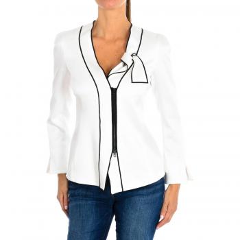 Blazer Emporio Armani Z2G20TZ2022 mujer cierre de cremallera y cuello de pico