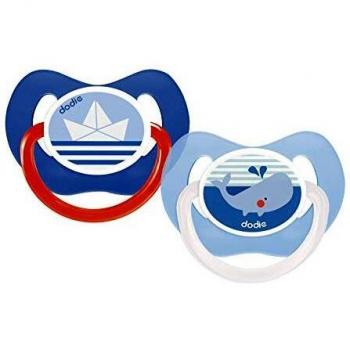 Dodie 2-Pack Silicone Orthodontic Soothers for 6 Months and Up - Heart Design